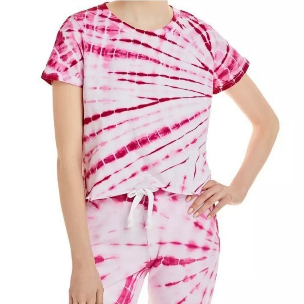 NWT Aqua Tie Dye Loungewear Set  Pink Joggers & Crop Top XS